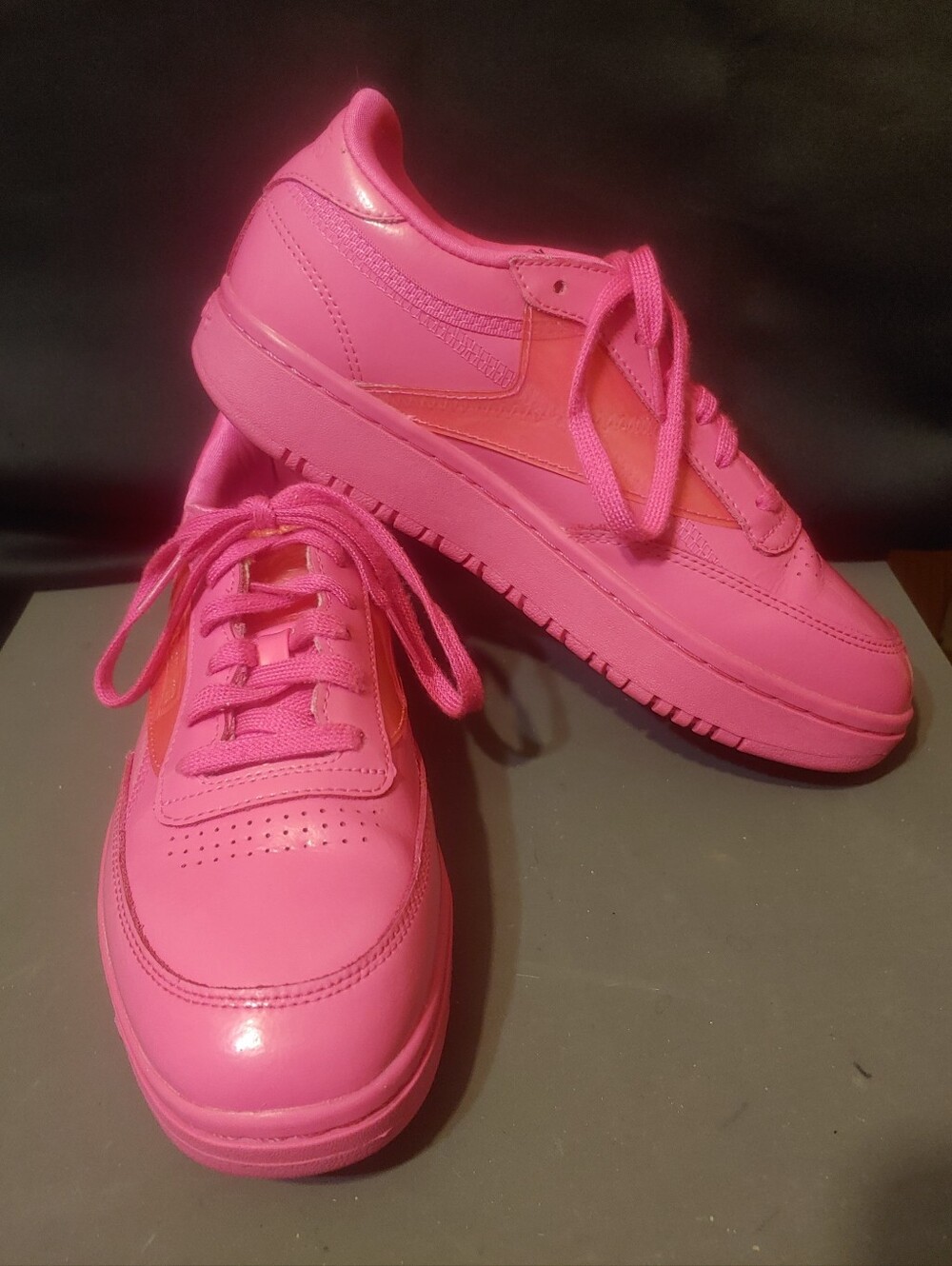 Reebok Cardi B x Women's 8.5 Double Dynamic Pink Sneakers